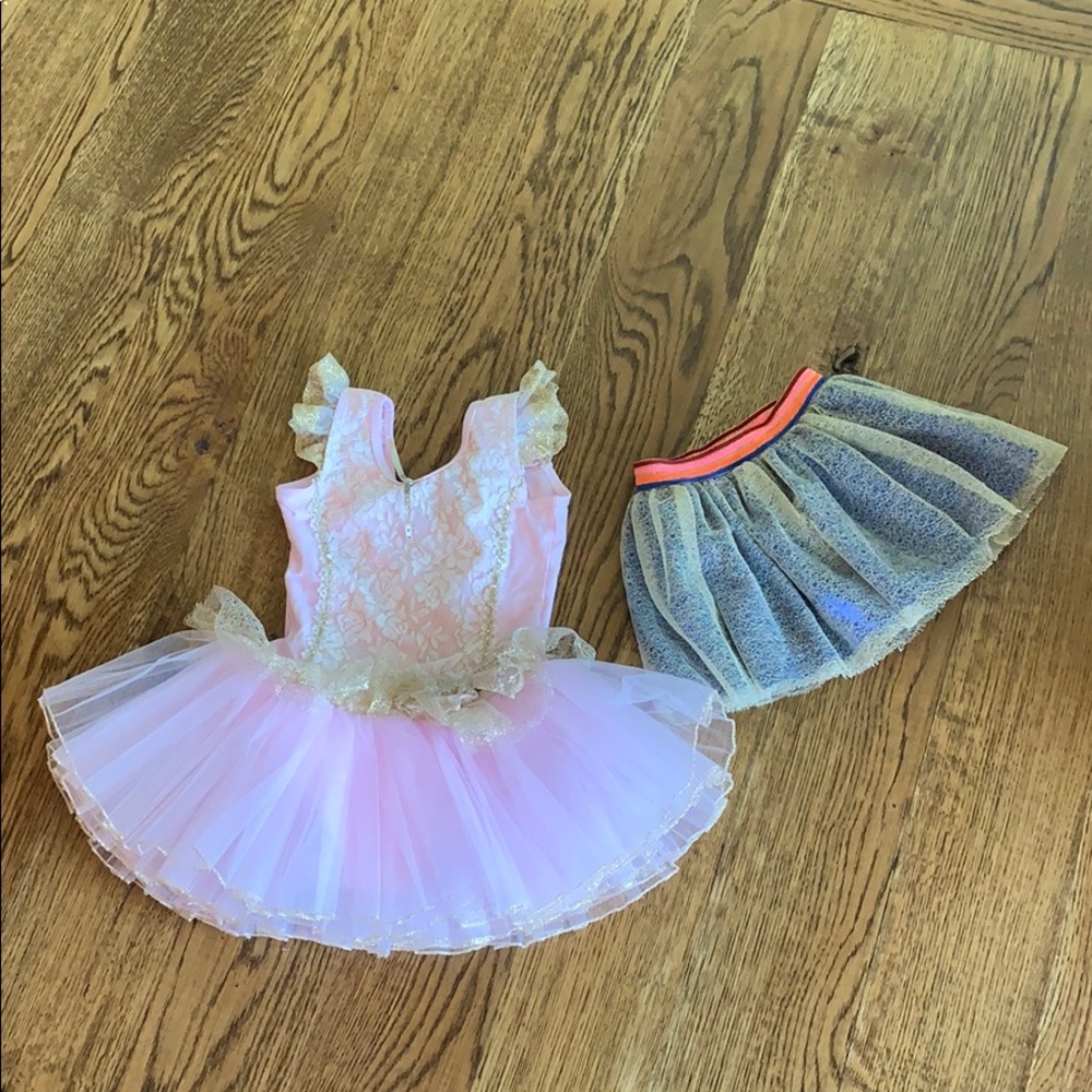 Girls ballet tutù dress + free skirt